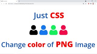 How To Change Color Of PNG Image Via CSS