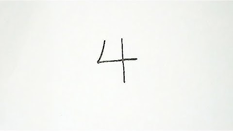 How to turn number 4 into cartoon shark for kids