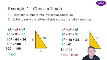 Lesson 5 - Pythagorean Triads and how to discover them!