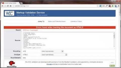 What is HTML Validation