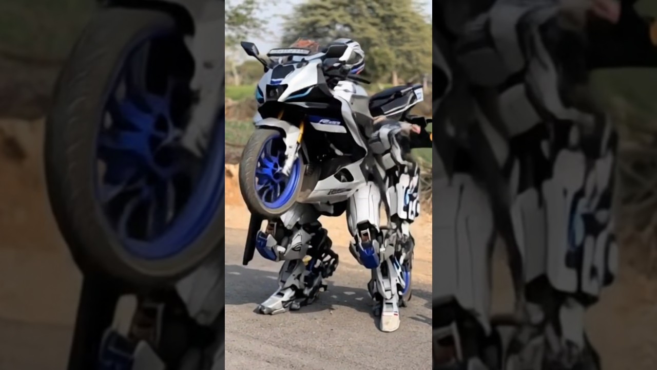 Bike transformer Robot trending ☠️🥰🥰.