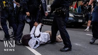 Police Arrest Pro-Palestinian Protesters Outside Met Gala | WSJ News by WSJ News 11,014 views 9 days ago 1 minute, 28 seconds