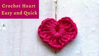 Crochet Heart Easy and Quick | Crochet Heart for Beginners | BONUS PATTERN - Heart Bag for Dolls