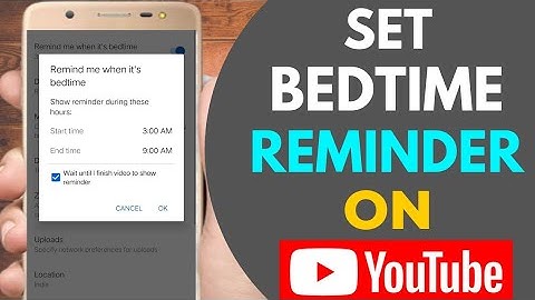 How to set a bedtime reminder on youtube android😴😴 | Youtube bedtime reminder setting😪