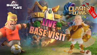 CWL | Clash Of Clans Live | Live base Visit | Shadow Playz Live | Road to 1.5 k