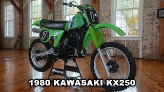 CLASSIC 1980 KAWASAKI KX250 IN SHOWROOM NEW CONDITION