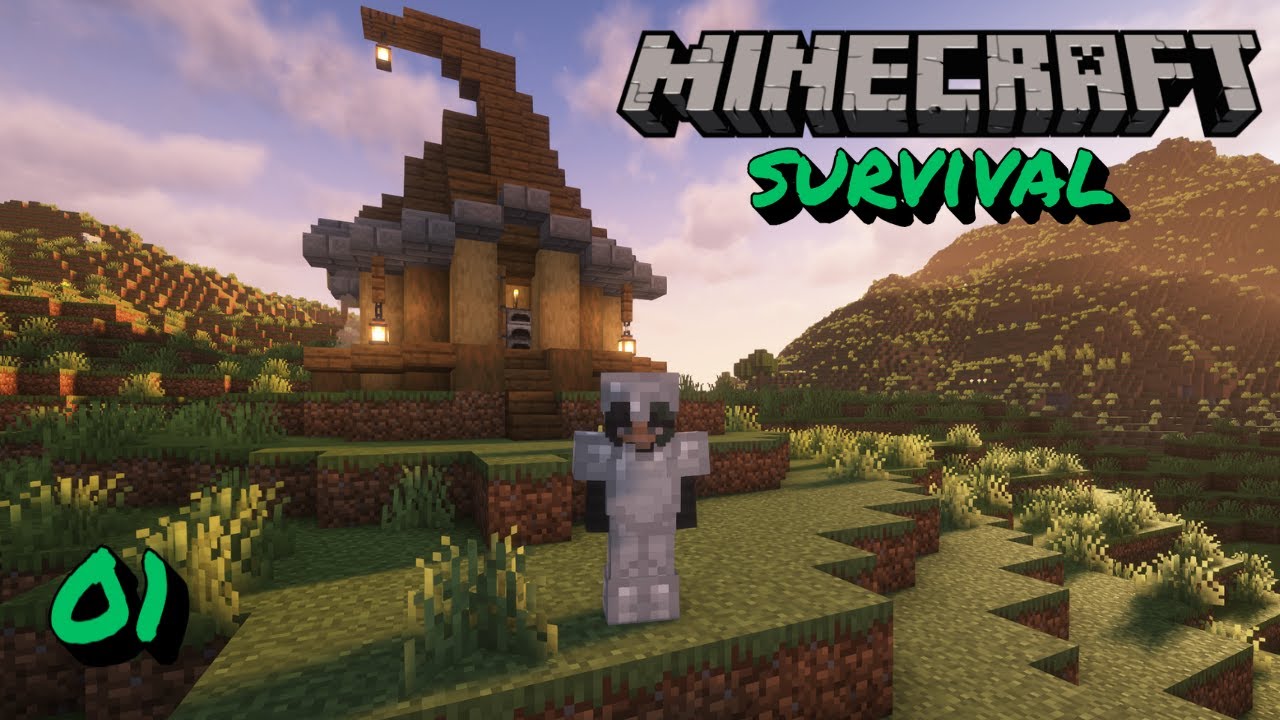 A Whimsical New Beginning! | Lets Play Survival Minecraft #1 - YouTube