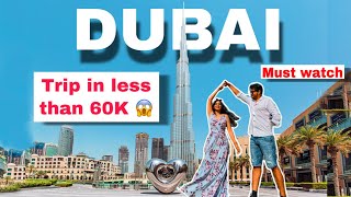 DUBAI 6 Days Trip in less than 60k from INDIA Incl. Flights VISA & everything | Total Cost breakdown