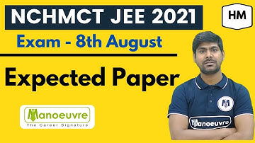 NCHMCT JEE 2021 - Expected Paper | Learn All Important Strategies | Target Top IHM...