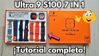 💥​ Smartwatch Ultra 9 S100 7 en 1 | Características y Configuración COMPLETA | Fitpro