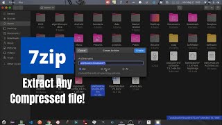 7zip - Extract Any Compressed File Ubuntu Linux 20.04 LTS using P7zip desktop! (2020) screenshot 5