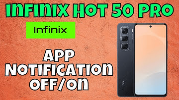 infinix Hot 50 Pro Enable / Disable notifications || App Notification Off/On