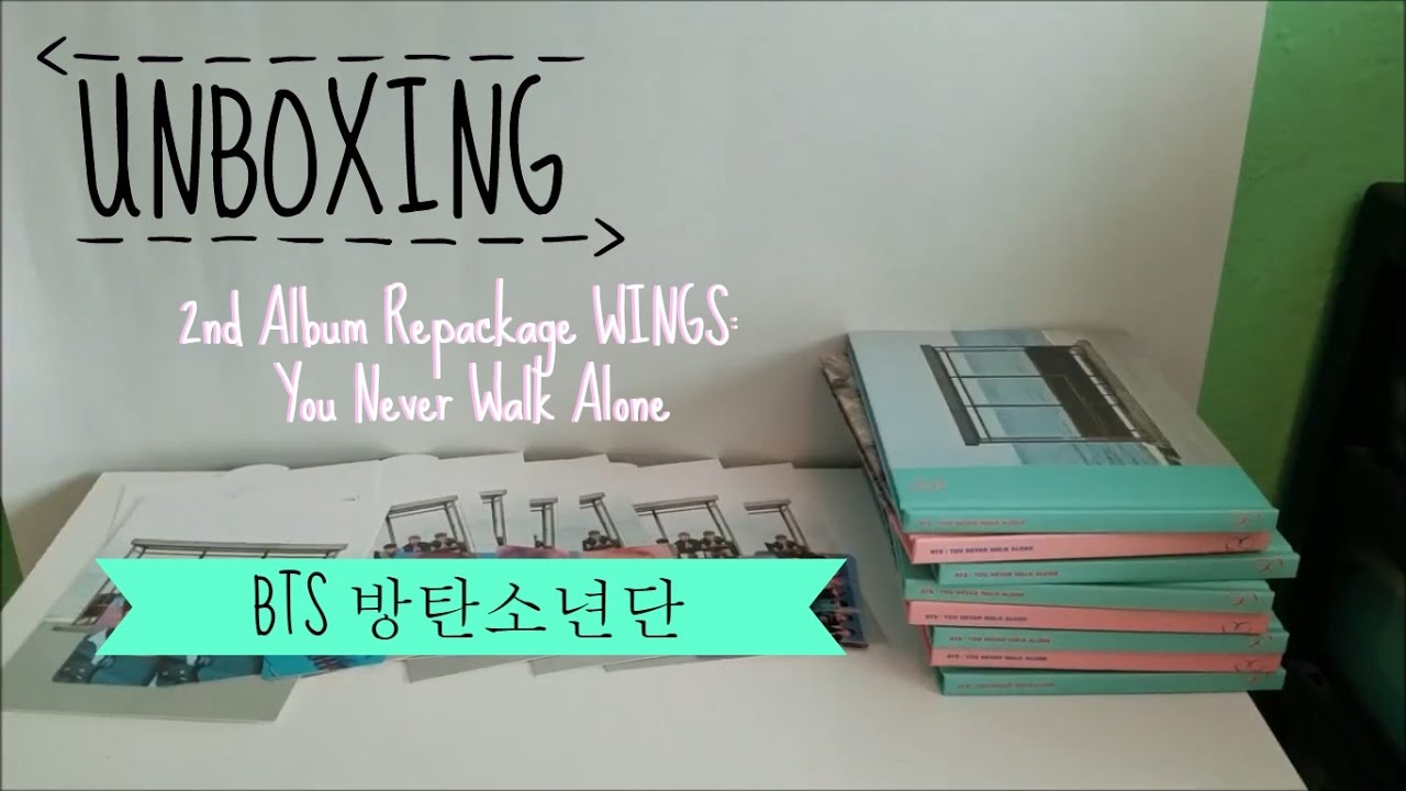 UNBOXING BTS 방탄소년단 2nd Album Repackage WINGS You Never Walk Alone (8