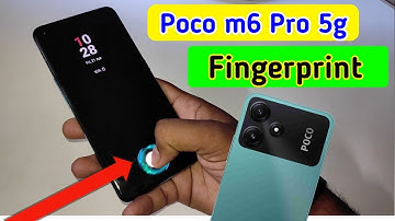 Poco m6 pro 5g display fingerprint setting/Poco m6 pro 5g fingerprint screen lock/fingerprint sensor