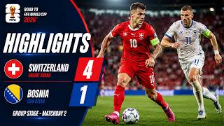 Switzerland vs Bosnia & Herzegovina 4-1 Highlights & Goals | FIFA World Cup 2026⚽