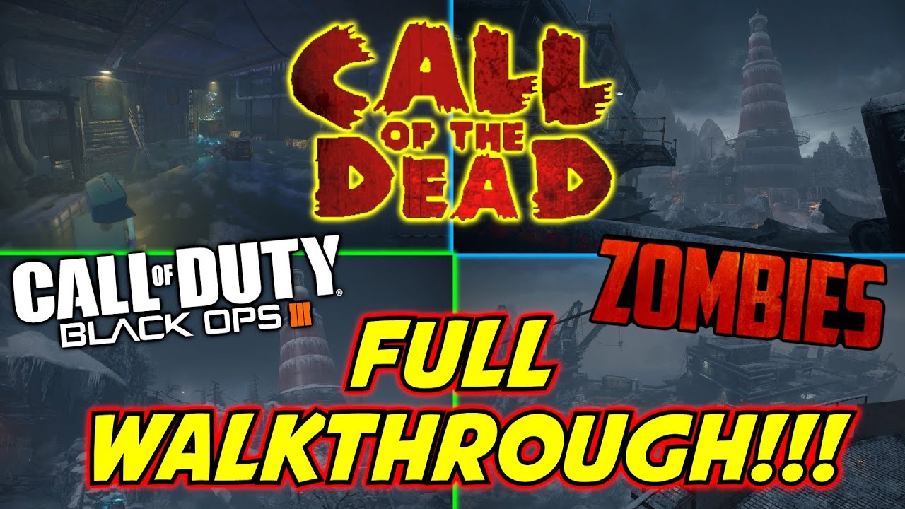 CALL OF THE DEAD FULL WALKTHROUGH!!! Zombies Custom Map (Black ops