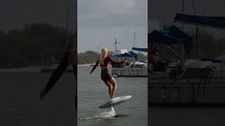 When life gives you a downpour... you go foiling anyway. 🌧️✨