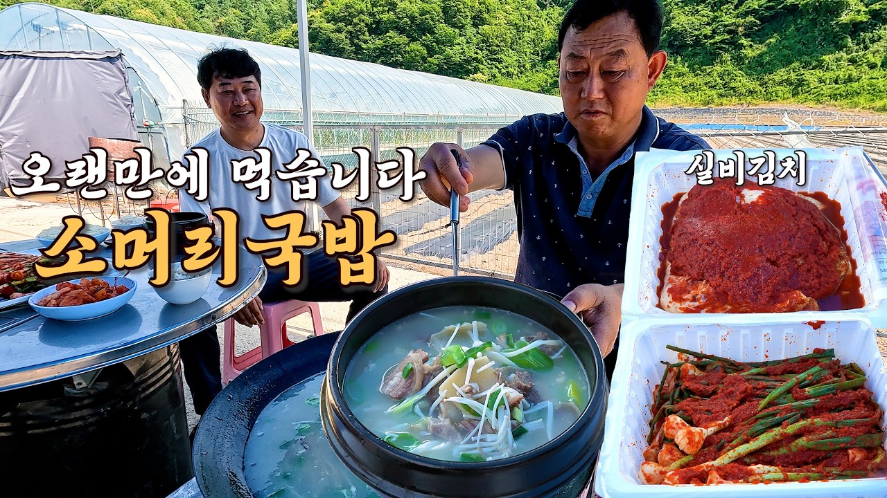 일하고 먹는 든든한 보양식 "소머리국밥&실비김치" 조합이 끝내주네요 ^^