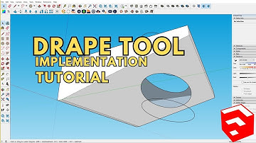 SKETCHUP BEGINNER HOW TO IMPLEMENT THE DRAPE TOOL IN SKETCHUP