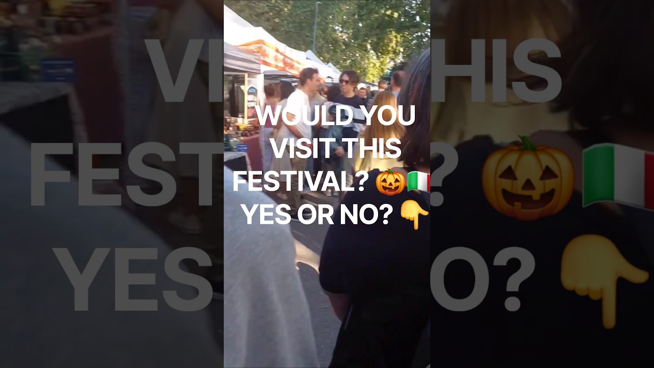 A Pumpkin Festival in Italy 🎃🇮🇹 #shorts #italy #slowtravel
