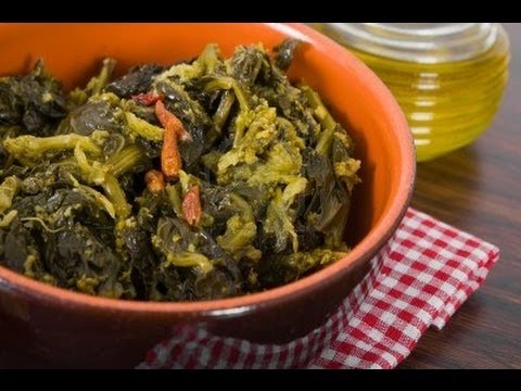 Cime di Rapa Stufate ,Ricetta Pugliese , Ricetta vegetariana