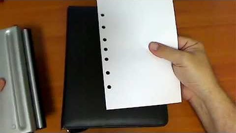 Filofax Tip No 2 - Hole Punches - The Australian Way