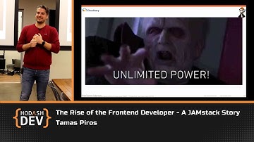 The Rise of the Frontend Developer A JAMstack Story with Tamas Piros (English)