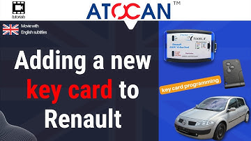 Adding a key card to Renault using the Renault ECU Tool (RET)