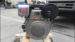Kubota OC95-E2 diesel engine sound