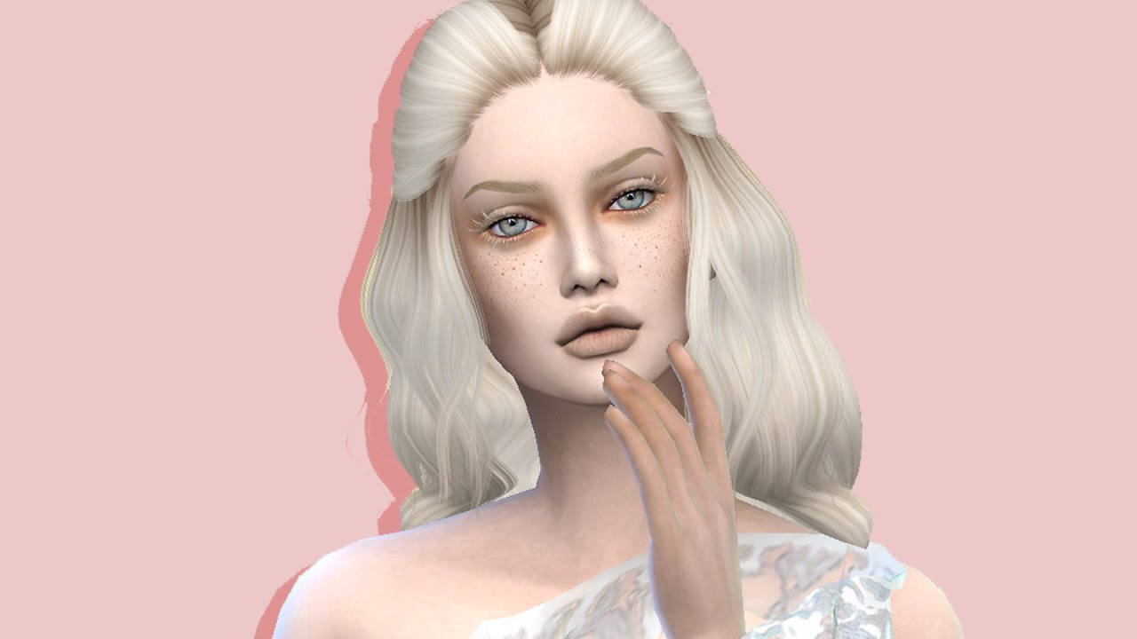 The Sims 4: Create a Sim // Albino beauty w/ VixieSims ♡ - YouTube