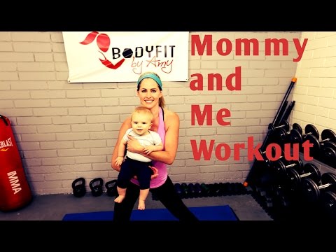 18 Minute Mommy and Me Full Workout---Workout to do with baby of any age