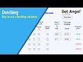 How to use a dutching calculator on Betangel
