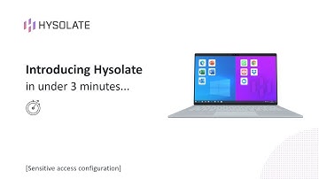 Introducing Hysolate - in 3 minutes