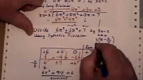 Synthetic Division part two.