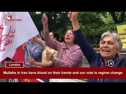 PMOI/MEK supporters rally in Paris & Australia against the Iranian regime sham presidential election