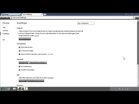Hvordan legge opp en ny startside i Google Chrome