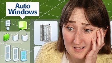 i tried building a sims house using AUTO WINDOWS
