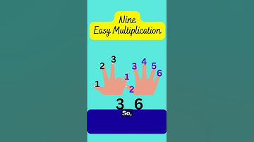 Multiply by 9 Using Your Fingers! | Genius Math Trick for 9 Times Table #mathshorts