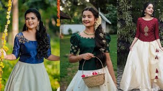 Vishu Special Kerala Traditional Dress Design ideas