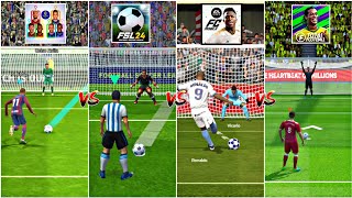 FC MOBILE 🆚 DLS 24 🆚 eFOOTBALL 🆚 VLF 🆚 TOTAL FOOTBALL 🆚 FTS - REALISTIC PENALTY SHOOTOUT COMPARISON🔥