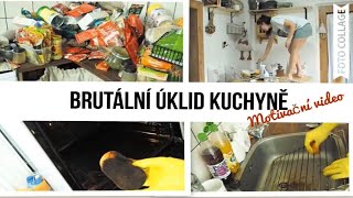 BRUTÁLNÍ ÚKLID KUCHYNĚ | MOTIVATION CLEANING ROUTINE