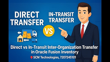 Direct vs In-Transit Inter-Organization Transfer in #oraclefusion #inventory #management