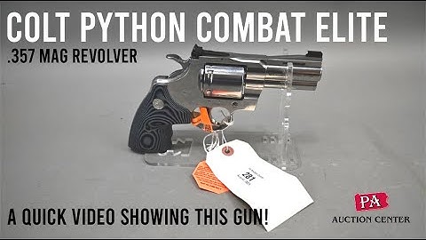 281 Colt Python 3" Combat Elite .357 Magnum Revolver - A Quick Look in our Photo Booth