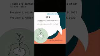 C# 12 Preview is available.
