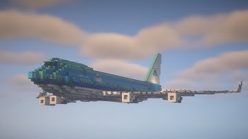 Minecraft: How to build an Aircraft in Minecraft (Boeing 747) Minecraft Aircraft Tutorial