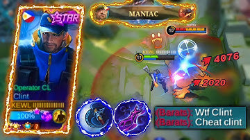 MOONTON THANKYOU FOR THIS NEW CLINT ONE SHOT BUILD FOR AUTO MANIAC!🔥 | FULL CRITICAL BUILD - MLBB