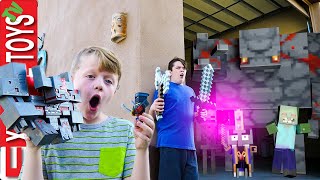 Minecraft Dungeons Epic Battle! Ethan and Cole Take on the Mobs!
