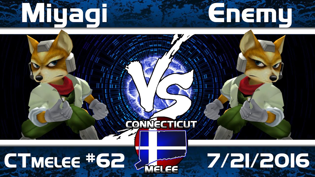 CTmelee #62 - Miyagi (Fox) vs. Enemy (Fox) - Qualifers SSBM Tournament