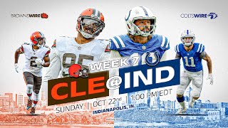 Cleveland Browns at Indianapolis Colts pregame show! Deshaun Watson returns!