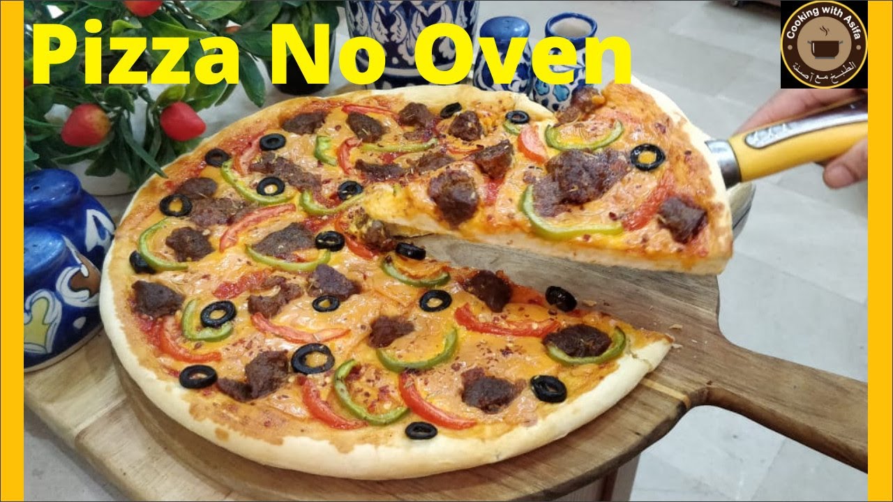 How to make Pizza at Home Without Oven - How To Make Pizza in Frying Pan - Pizza on Stove | Cooking with Asifa